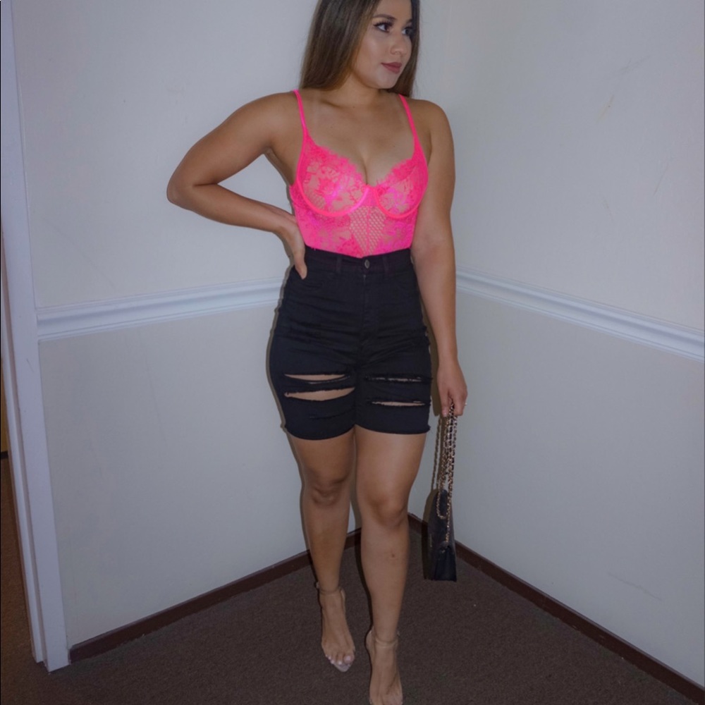 Pink bodysuit